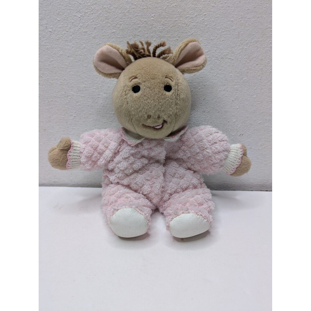 Eden Arthur Baby Sister Kate Plush Pink Terrycloth Pajamas Vintage 90s PBS